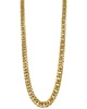 ADORNIA 14K Plated Water Resistant Extra Thick 9mm Cuban Chain Necklace