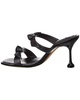 Alexandre Birman Clarita Square Flare 85 Leather Sandal