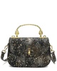 Tiffany & Fred Paris Snake-Embossed Leather Top-Handle Satchel