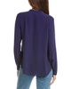 EILEEN FISHER V-Neck Silk Shirt