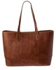 Frye Melissa Basket Woven Leather Shopper Tote