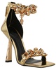 Versace Medusa Metallic Chain Leather Sandal