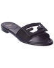 FENDI FF Baguette Logo Leather Sandal