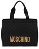 Moschino Logo Quilted Tote