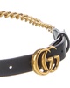 Gucci GG Marmont Thin Chain Leather Belt