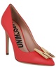 Moschino Logo Leather Pump