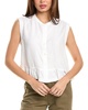 Splendid Alice Button-Down Linen-Blend Tank