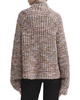 womens wool blend long sleeve mock turtleneck sweater