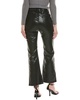 rag & bone Casey High-Rise Coated Black Ankle Flare Leg Jean