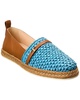 TOD's Gomma Raffia & Leather Espadrille