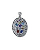 Samuel B. Silver 3.38 ct. tw. Gemstone Mosaic Pendant