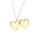 ADORNIA 14K Plated Heart Locket Necklace