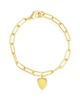 ADORNIA 14K Plated Heart Bracelet