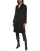 sofiacashmere Round Collar Wool & Cashmere-Blend Coat