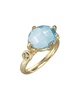 I. REISS 14K 3.35 ct. tw. Diamond & Blue Topaz Cocktail Ring