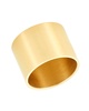 ADORNIA 14K Plated Cigar Band Ring