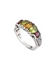 Samuel B. Silver 1.25 ct. tw. Gemstone Crown Ring