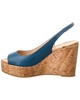 Stuart Weitzman Riveria Leather Slingback Wedge Sandal