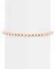 ADORNIA 14K Rose Gold Vermeil Ball Bead Bracelet