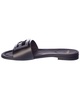 FENDI FF Baguette Logo Leather Sandal