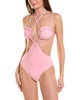 WeWoreWhat Ruched Cup Tie One-Piece