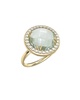 I. REISS 14K 3.45 ct. tw. Diamond & Green Amethyst Cocktail Ring