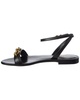 Saint Laurent Le Maillon Leather Sandal