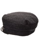 rag & bone Stevie Leather-Trim Wool-Blend Newsboy Cap