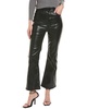 rag & bone Casey High-Rise Coated Black Ankle Flare Leg Jean