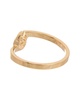 Gucci Gold Over Silver Heart Trademark Ring