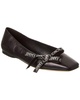 Jimmy Choo Veda Leather Ballerina Flat