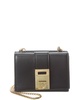 Ferragamo Hug Leather French Wallet On Chain