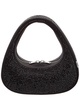 Coperni Swipe Crystal-Embellished Canvas Hobo Bag