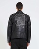 Leather Jacket With Print On The Back