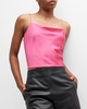 Harmon Cropped Draped Slip Tank 