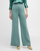 Pilar Wide-Leg Wool-Blend Pants