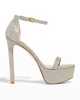 Nudist Hollywood Metallic Platform Sandals