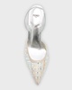 First Crystal F-Heel Halter Pumps