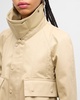 Cropped Trapeze Trench Jacket