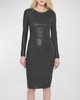 Mrs. Smith Stretch Leather Knee-Length Dress