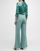 Pilar Wide-Leg Wool-Blend Pants