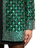 Scale Strass Embellished Organza Jacket