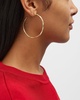 Large Squiggle Hoop Earrings in 18K Gold 