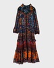 Ainika Tapestry Tiered Maxi Dress