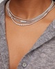 18k White Gold Graduated Diamond Tennis Necklace