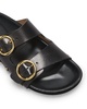 Lennyo Studded Leather Slide Sandals 