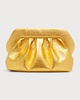 Bios Crinkled Metallic Clutch Bag