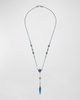 18k Gold Blue Spinel Necklace