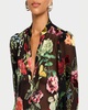 Sheila Floral Semi-Sheer Blouse 