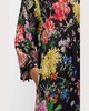 Metallic Mixed Floral Maxi Dress 